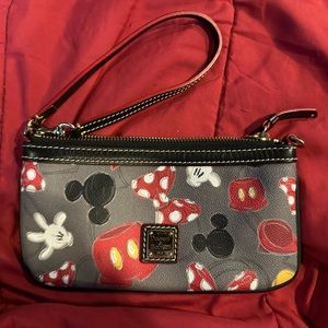 Disney Dooney & Bourke Mickey Body Parts Wristlet